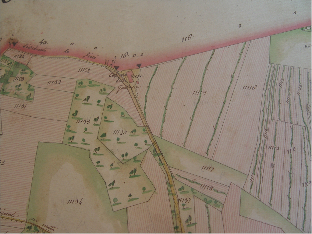 Fig. 3 - Planimetria catasto storico